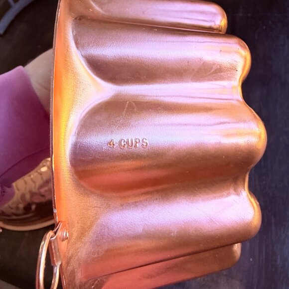 Vtg Copper Kitchen Mold Set Wall Hanging Decor Retro Bakeware Farmhouse Charm - Picture 5 of 8